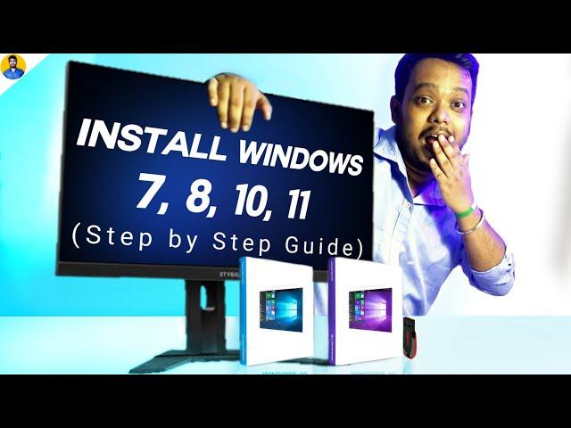 How To Install Windows 7, 8.1, 10 & 11 For FREE !! Using USB Pendrive !! Step By Step Guide 2023