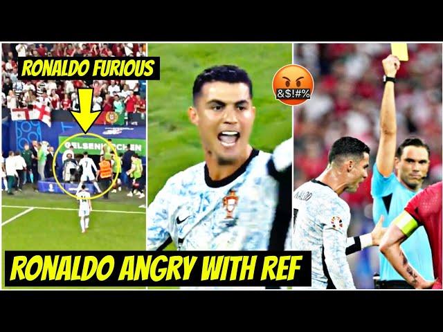  Ronaldo Explodes with Anger at Referee During Dramatic Half-Time vs Georgia | Goals & Highlights