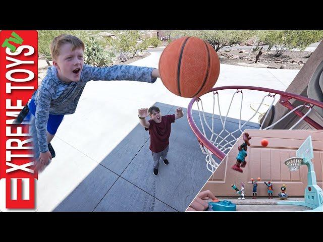 Crazy Basketball Game Trick Shots with Space Jam A New Legacy!!