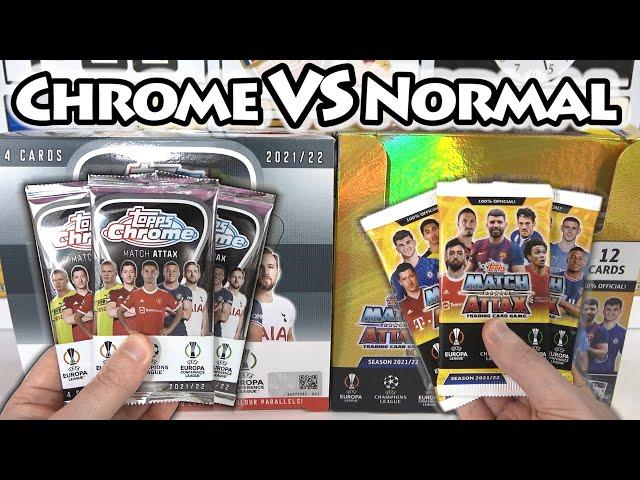 MATCH ATTAX Chrome 2021/22 Packs VS Match Attax 21/22 Collection Pack Opening | ANOTHER AUTO!?!?