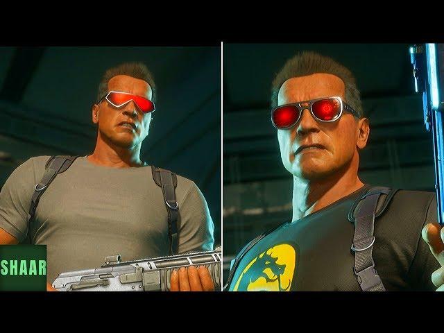 Mortal Kombat 11 - Terminator Vs Terminator (Mirror Match) - All Intros Dialogues
