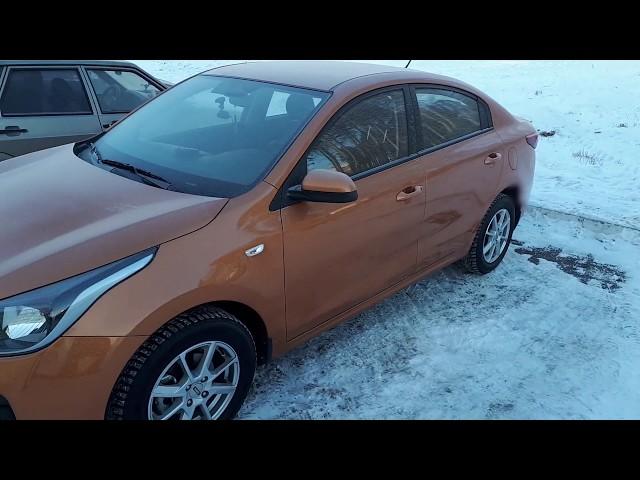 Запуск Kia Rio 2017 в мороз.