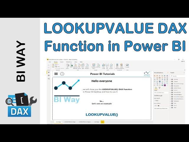 DAX Language - LOOKUPVALUE Function in Power BI