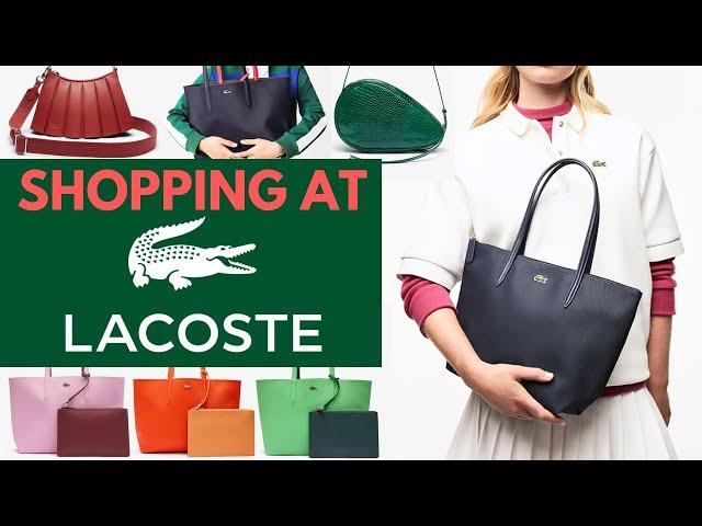 ️️️SHOPPING AT LACOSTE️️️ What's NEW at LACOSTE? LACOSTE HANDBAG REVIEW LACOSTE TOTE REVIEW