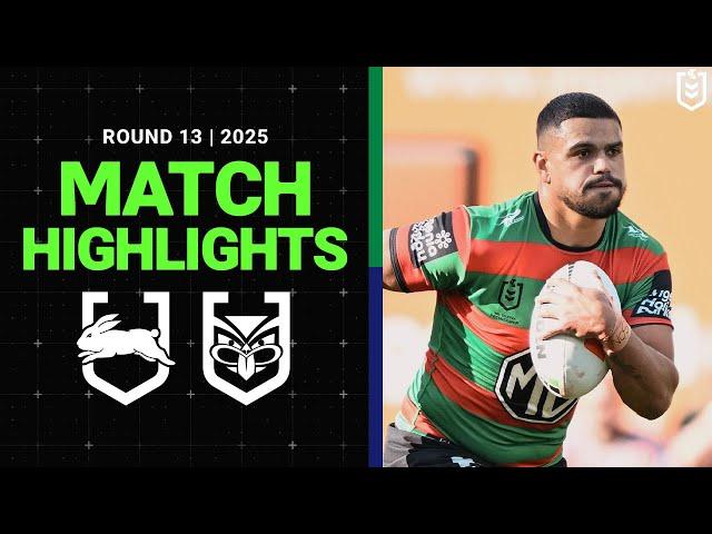 NRL Match Highlights 2025 | Rabbitohs v Warriors | Round 13