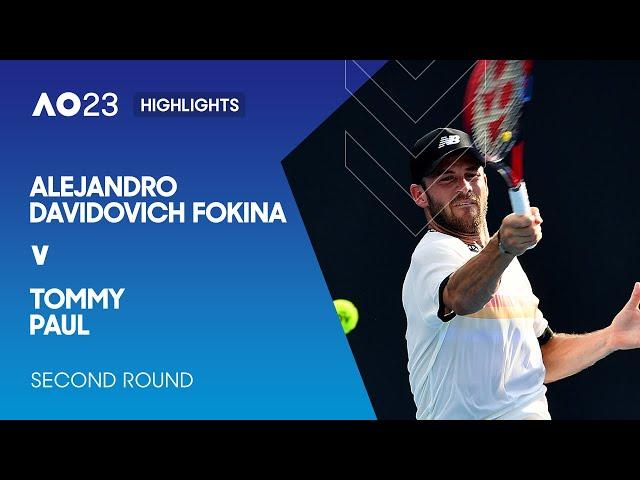 Alejandro Davidovich Fokina v Tommy Paul Highlights | Australian Open 2023 Second Round