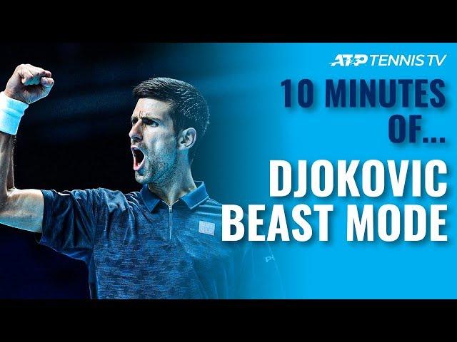 10 MINUTES OF: Novak Djokovic 'Beast Mode' Tennis 