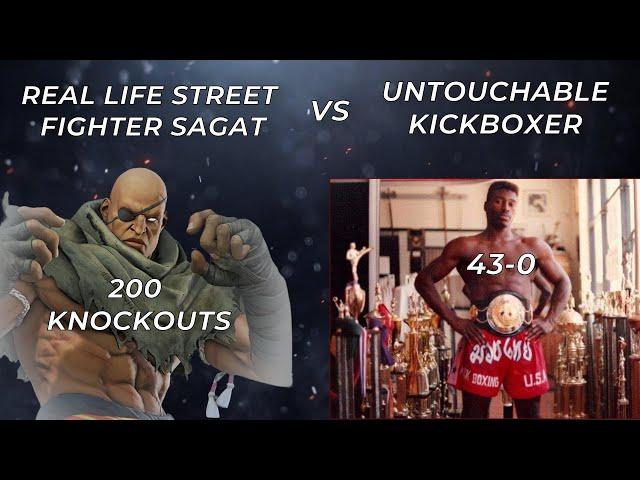 Real Life Sagat vs 43-0 Kickboxing King