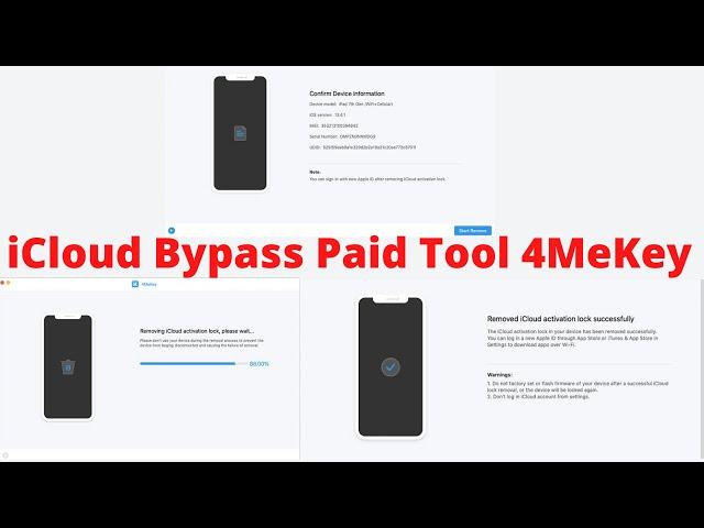 iCloud Bypass Service tool with Sim Card/Calls/Data_4MeKey _Paid tool_Bypass iCloud on any iPhone.