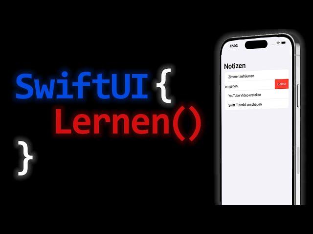 ULTIMATIVES SwiftUI Tutorial - Deine erste iOS App in 80 Minuten - deutsch