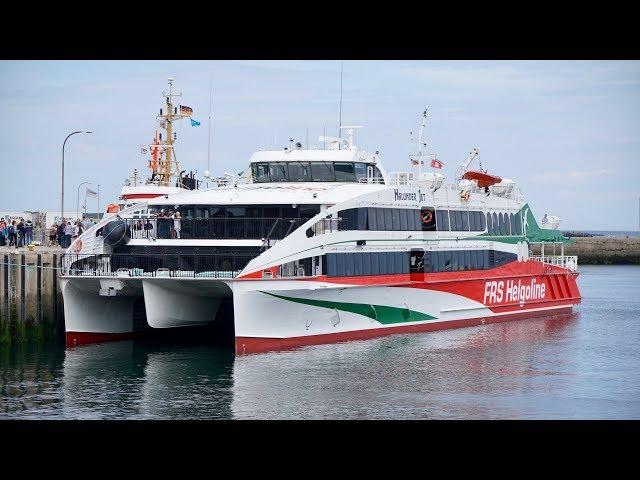 4K | HALUNDER JET departure from Helgoland