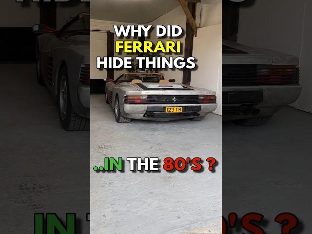 Ferrari Loved Hiding Things in the 80s - Follow for More