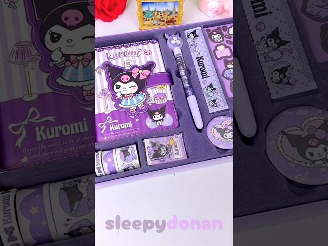 your fav kuromi stationery set #backtoschool #kuromi #sanrio #stationery