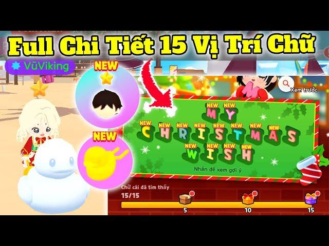 Chi Tiết Full 15 Vị Trí Làm Thiệp Chữ Giáng Sinh | Play Together