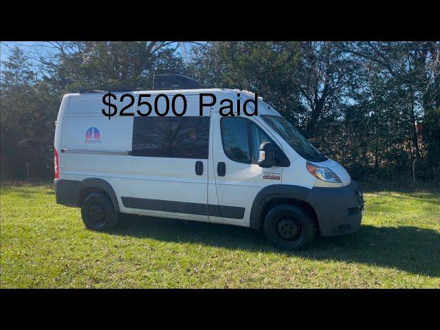 Van life build: My $2500 2014 Ram Promaster 136 Purchased from Copart Auctions