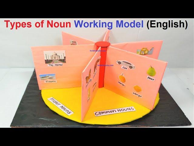 types of noun working model (english) model | howtofunda @craftpiller