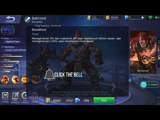 New Revamp Skin Balmond Advance server ! Mobile Legends