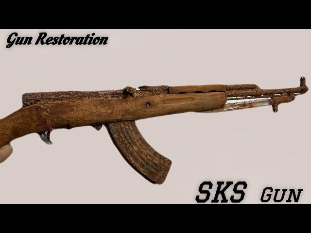 The Russian SKS || SKS-45 Rifle Restoration || 7.62mm restoration || 1950 year Old Gun Restoration.