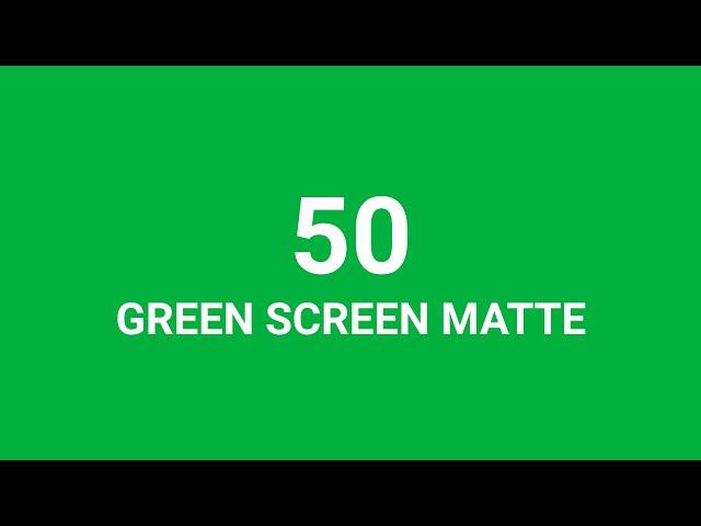  TOP 50 GREEN SCREEN TRANSITION MATTE PACK - 4K