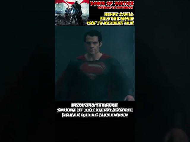 Batman vs Superman: Dawn of Justice - Henry Cavill Wanted This from Superman