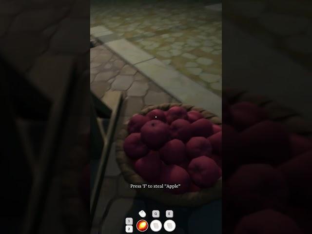 ¿Qué pasa si ROBÁS una manzana en la ciudad de mi JUEGO?  #gamedev #unrealengine  #proyectopatas