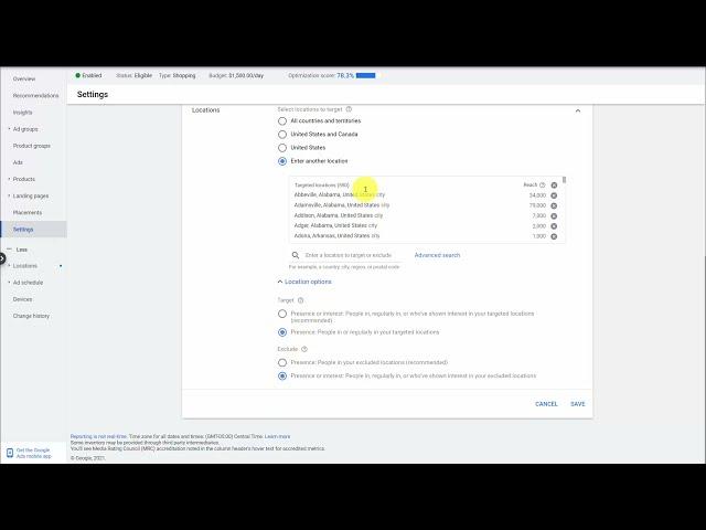 Understanding Google Ads Location Targeting and Optimization