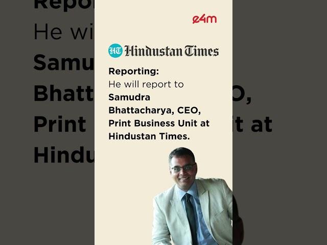 Satyajit Sengupta Likely to Join Hindustan Times as ED - Revenue