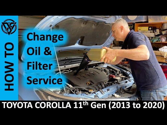 How to Change Toyota Corolla Oil and Filter - 11th Generation (2013 to 2020) - Beginners Guide