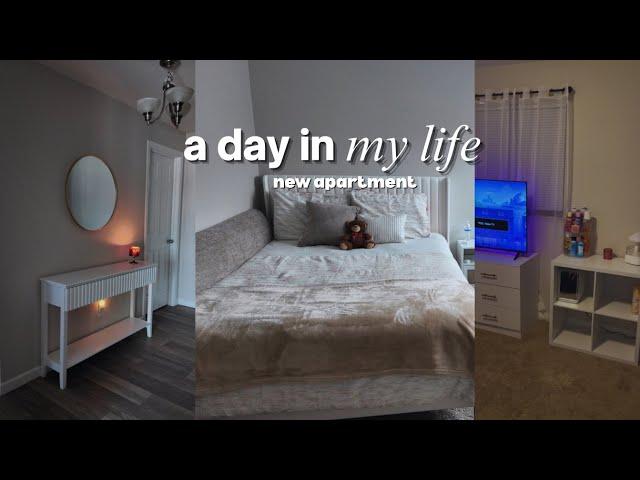 MOVING IN VLOG  ￼ grocery shopping , unpacking , cleaning + more