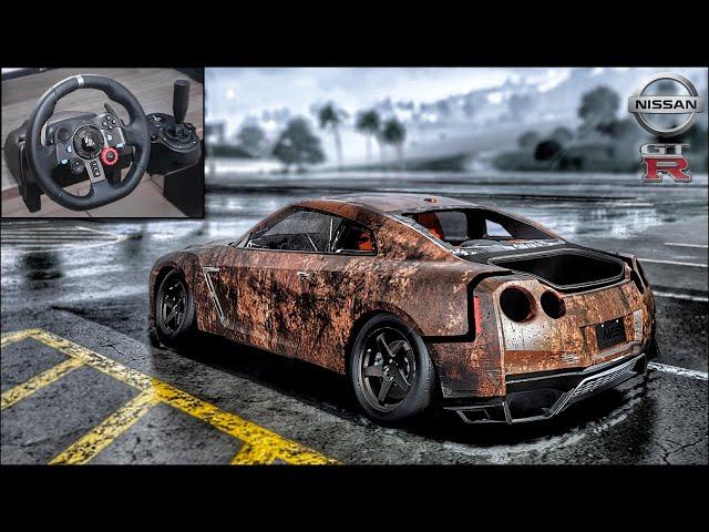 Rebuilding a Nissan GTR Premium (R35) - NFS HEAT - LOGITECH G29 gameplay.