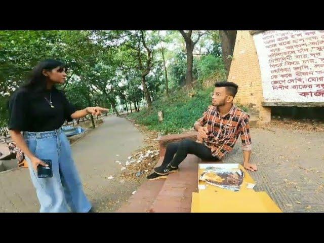 Crazy girlfriend got angry for pizza | Bangladesh parkour 