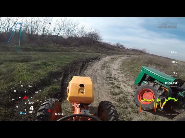 Goldoni vs. Pasquali mini tractors 4x4/ articulated steering system