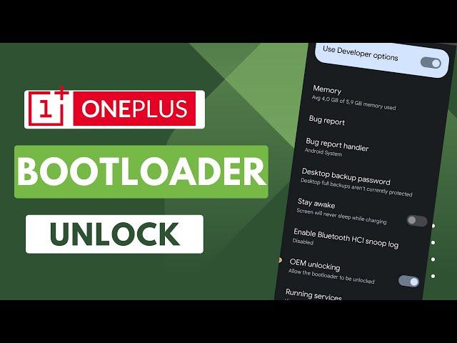 Oneplus All Models Bootloader / OEM Unlock