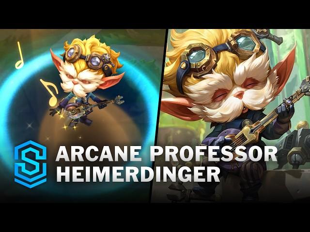 Arcane Professor Heimerdinger Skin Spotlight - Pre-Release - PBE Preview - League of Legends