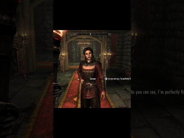 Skyrim ٠ Serana's Reaction to Dragonborn Being a Vampire #skyrim