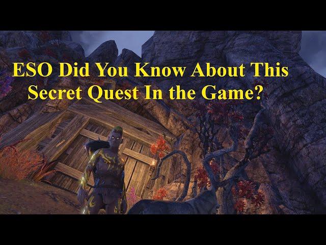 ESO Did You Know About This Secret Quest in the Game? Base Game!