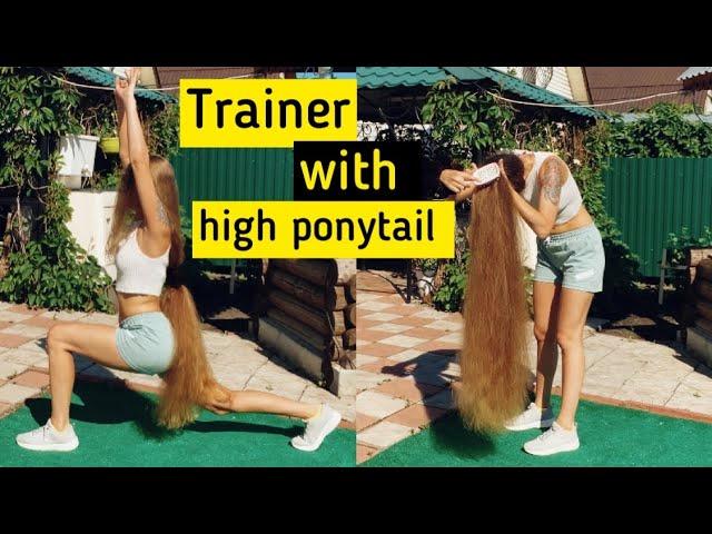 Fitness Rapunzel. High long ponytail. Preview