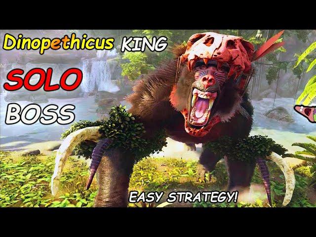 (UPDATED) Lost Island BOSS FIGHT | EASY Solo | ALPHA Dinopithecus KING