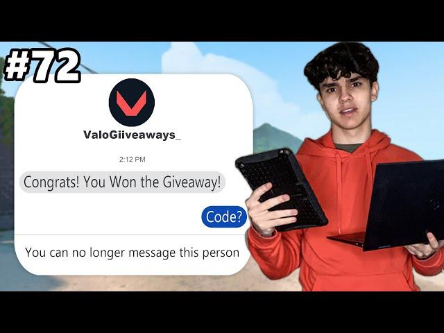 I Entered Into 100 Valorant Giveaways.. it was a scam.