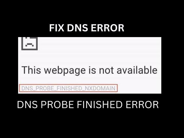 DNS_PROBE_FINISHED_NXDOMAIN in chrome | windows 10 fix | fix dns probe finished error | 2023 | fix