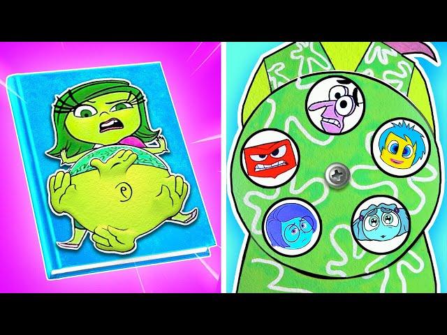 DISGUST ate all Emotions  *Inside Out 2 And Other Paper Game Books*