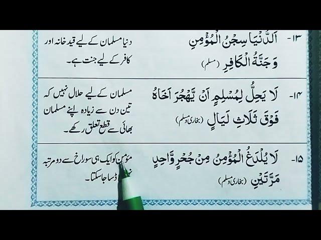 Hadees Number 15 | 40 Hadees | Diniyat Class