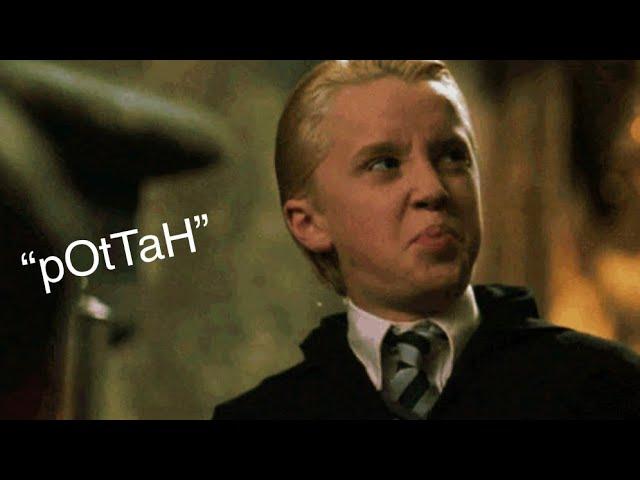 every time draco malfoy says “pottah”