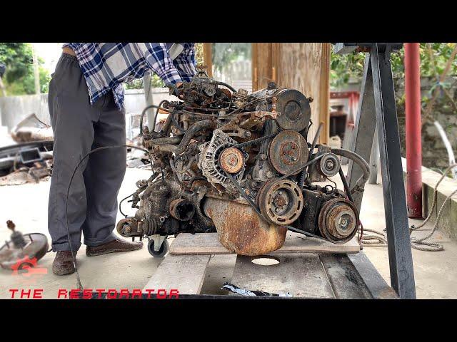 Restoration and Repair Engine Car Rusty | Restore Roll-Royce Car