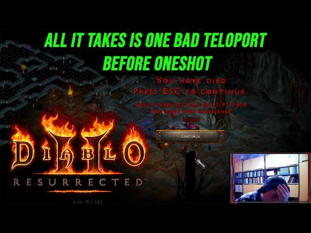 How You Should Not Teleport In Act 5 As A Sorceress On Hell Difficulty In Diablo 2 Resurrected
