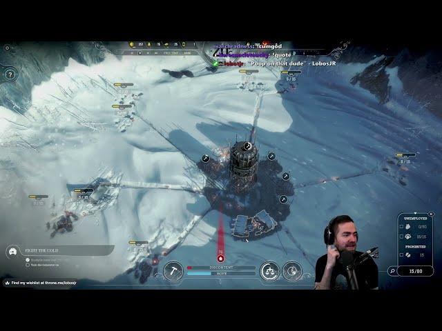 Frostpunk First Playthrough - Wolfgod Stream (Pt. 1)