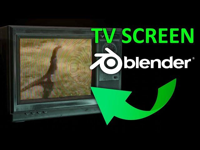 How to make a RETRO TV SCREEN (Blender Tutorial)