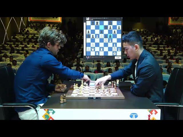 Magnus Carlsen vs Nodirbek Abdusattorov || Tata Steel Chess India Blitz 2024 - R4