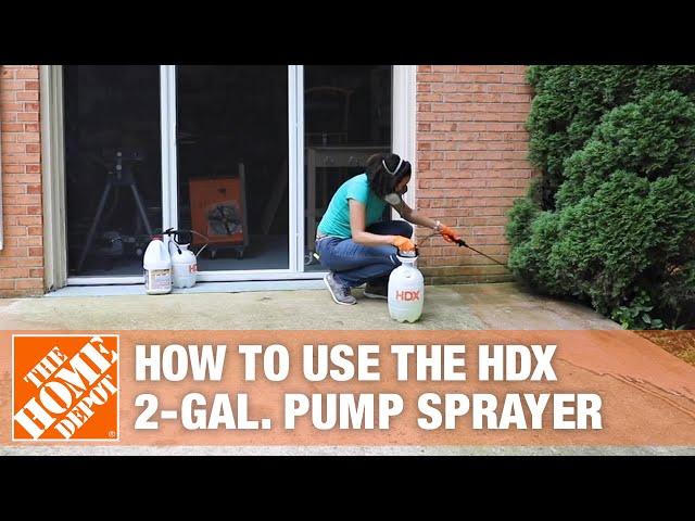 How to Use the HDX 2 Gal. Pump Sprayer | The Home Depot