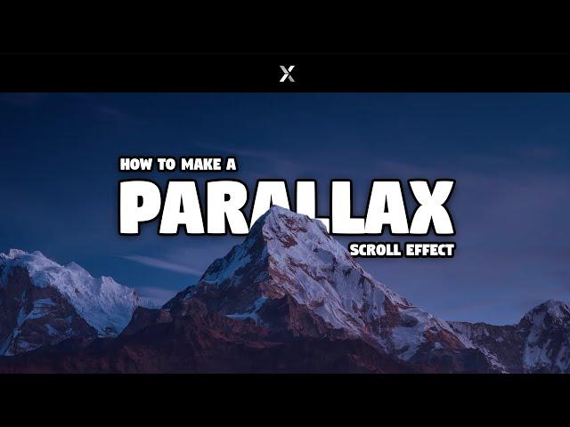 Parallax Scroll Effect in Under 1 Minute - EditorX Tutorial!